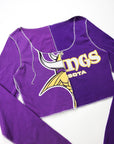 Upcycled Minnesota Vikings Spliced Scoopneck Top