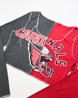 Upcycled Arizona Cardinals Spliced Scoopneck Top