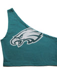 Upcycled Eagles One Shoulder Tank Top