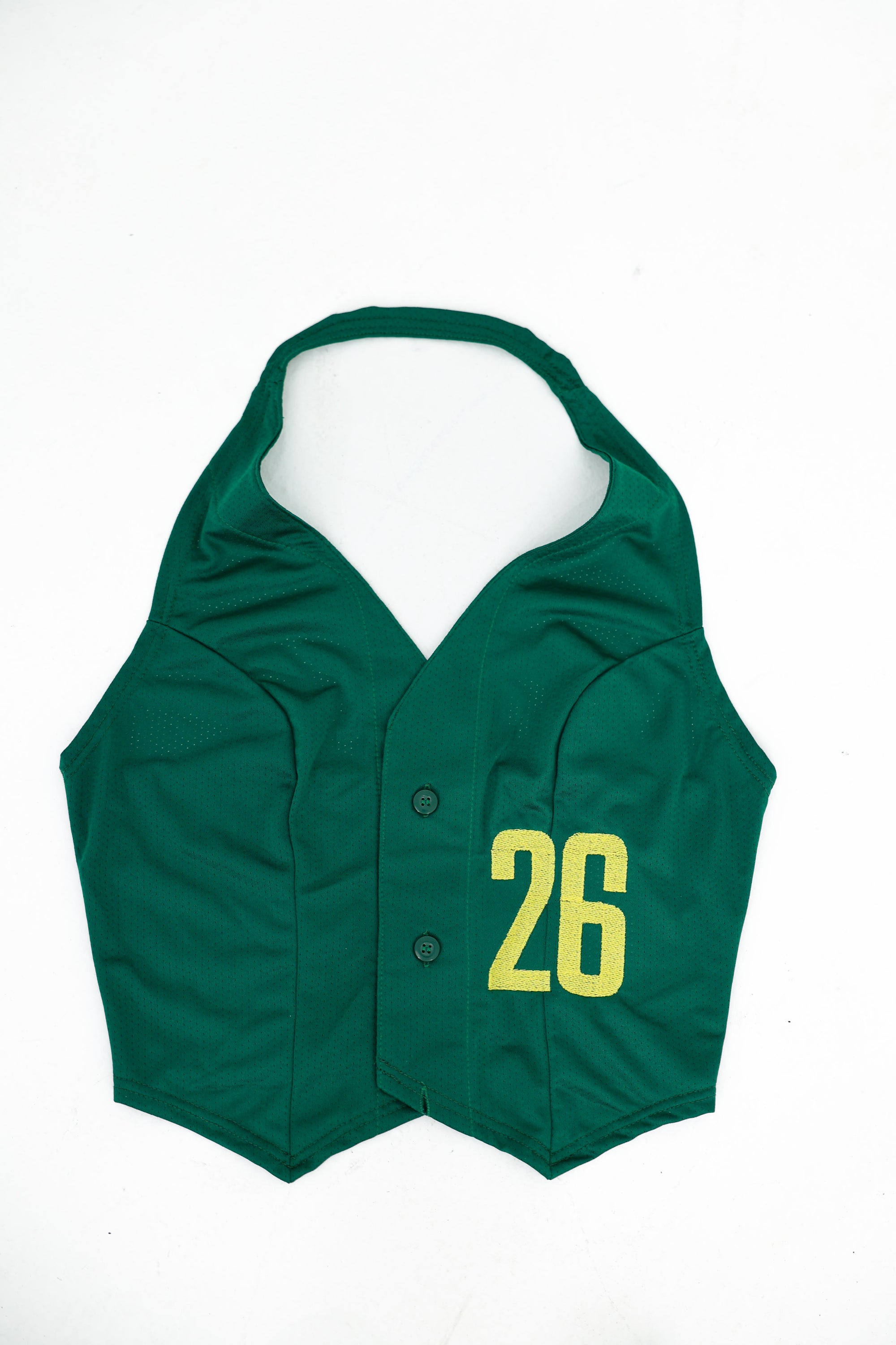 Custom Reworked Jersey Halter Vest