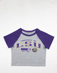 Upcycled LSU Baby Tee