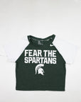 Upcycled Michigan State Baby Tee