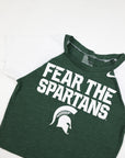 Upcycled Michigan State Baby Tee