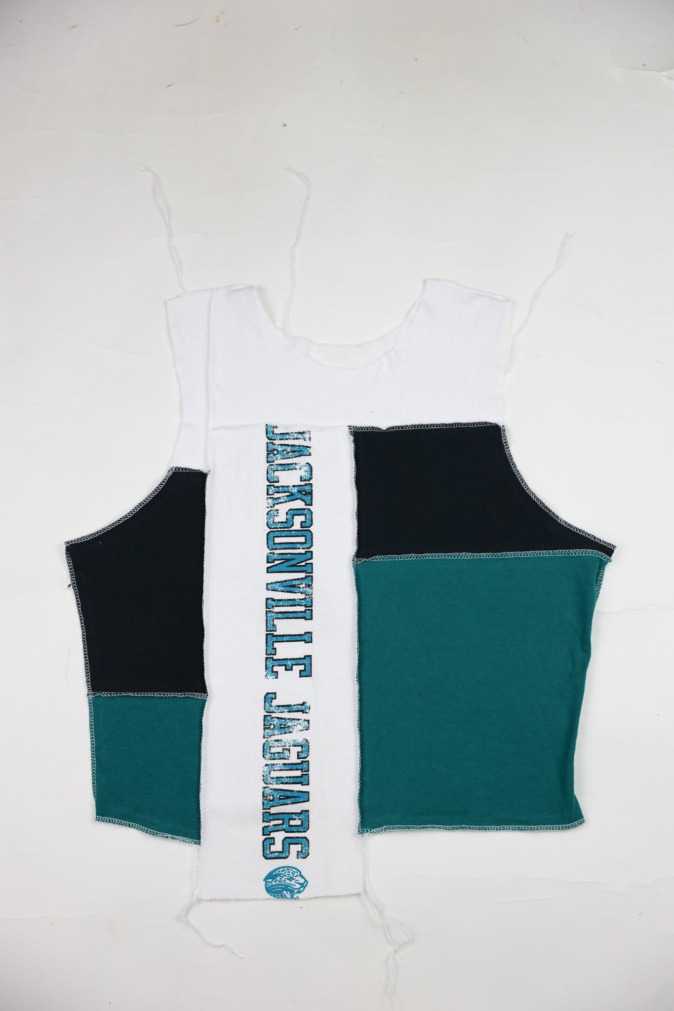 Upcycled Jaguars Scrappy Tank Top - Tonguetied Apparel