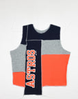 Upcycled Astros Scrappy Tank Top