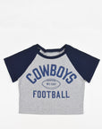 Upcycled Cowboys Baby Tee