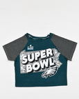 Upcycled Eagles Baby Tee