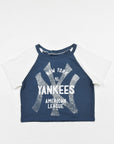 Upcycled Yankees Baby Tee