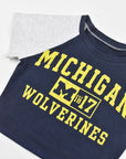 Upcycled Michigan Wolverines Baby Tee