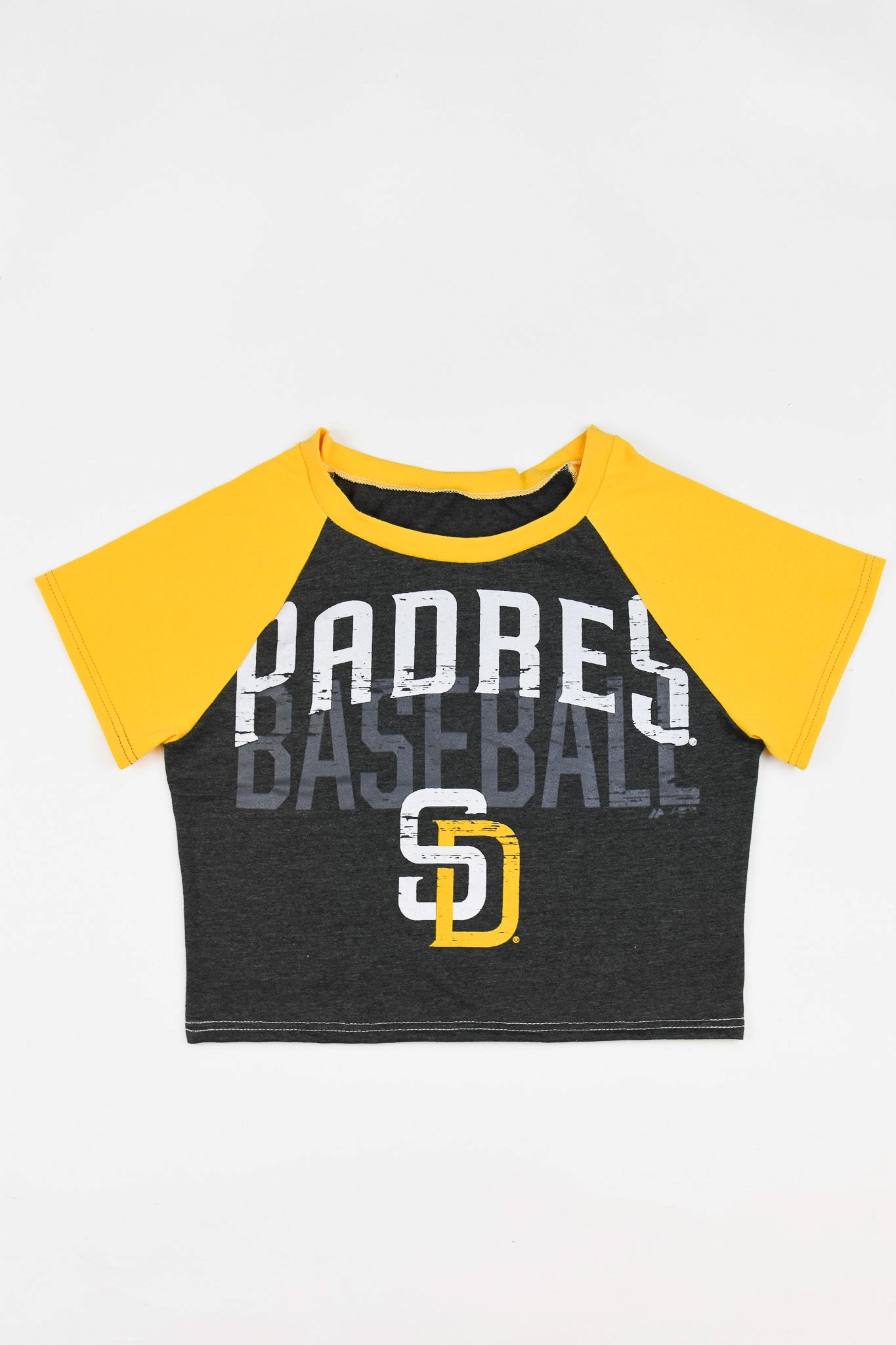 Upcycled San Diego Padres Baby Tee *MADE TO ORDER* - Tonguetied