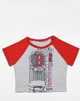 Upcycled Red Sox Baby Tee