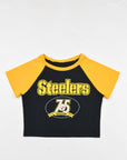 Upcycled Steelers Baby Tee