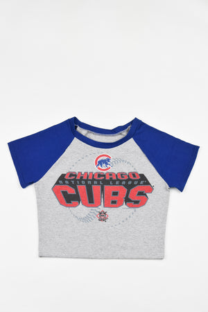Upcycled Cubs Baby Tee