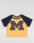 Upcycled Michigan Baby Tee