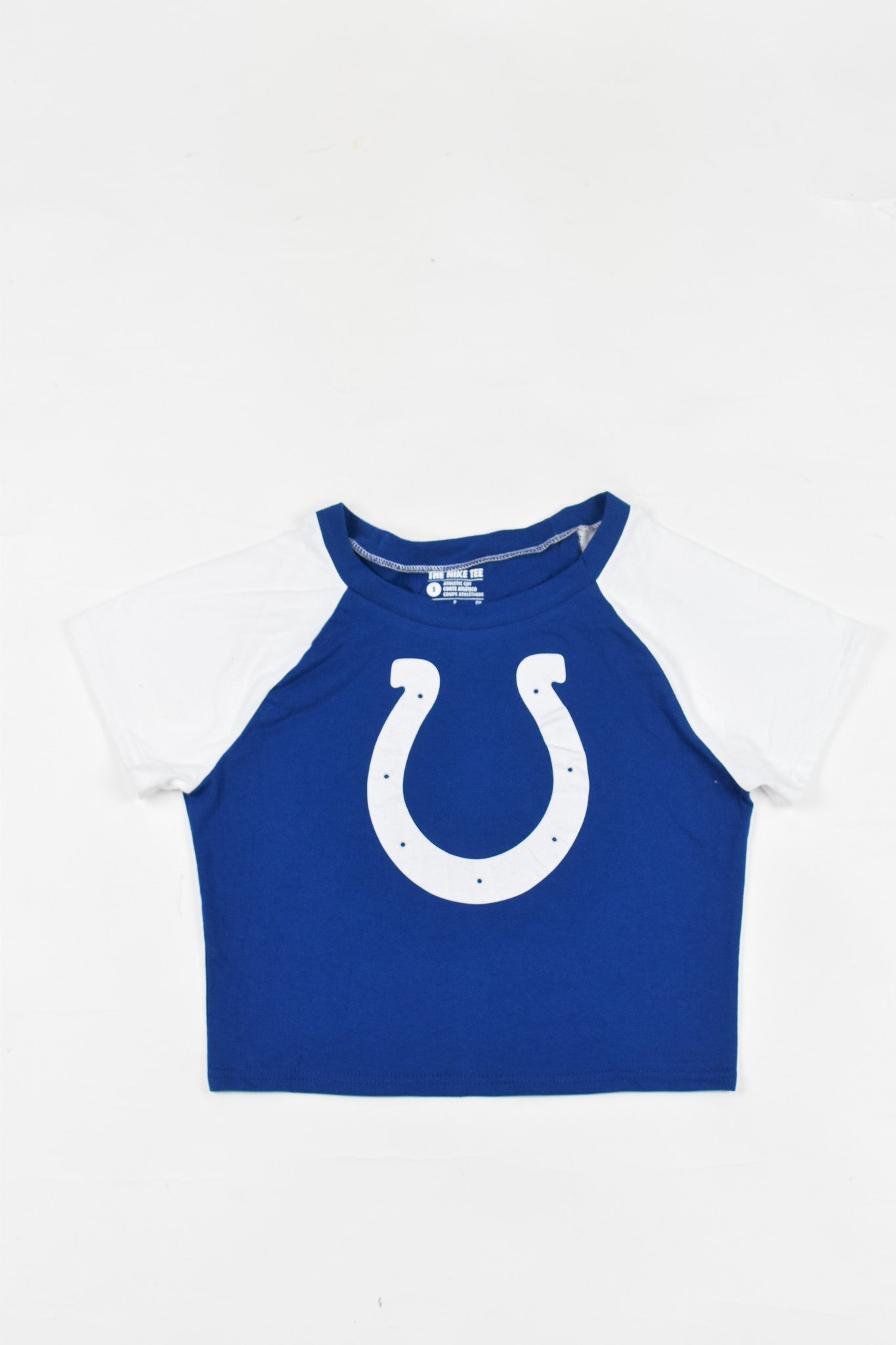 Upcycled Colts Baby Tee *MADE TO ORDER* - Tonguetied Apparel