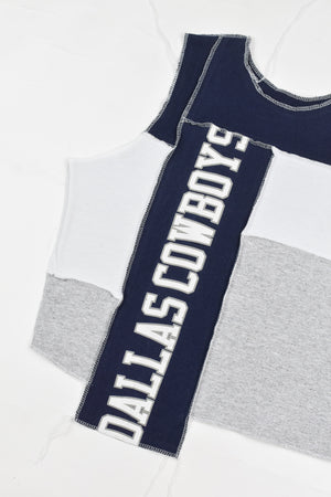 Upcycled Cowboys Scrappy Tank Top