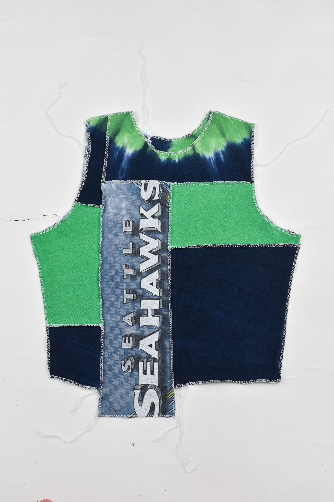 Upcycled Seahawks Scrappy Tank Top