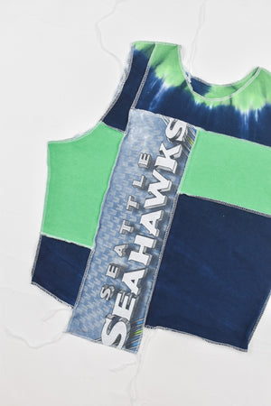 Upcycled Seahawks Scrappy Tank Top