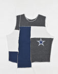 Upcycled Cowboys Scrappy Tank Top