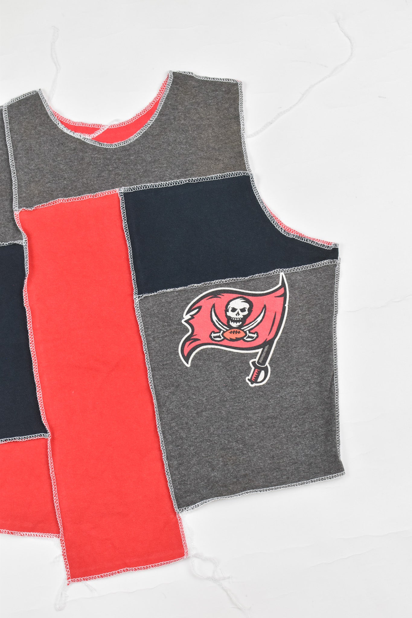 Upcycled Buccaneers Scrappy Tank Top