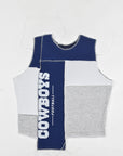 Upcycled Cowboys Scrappy Tank Top