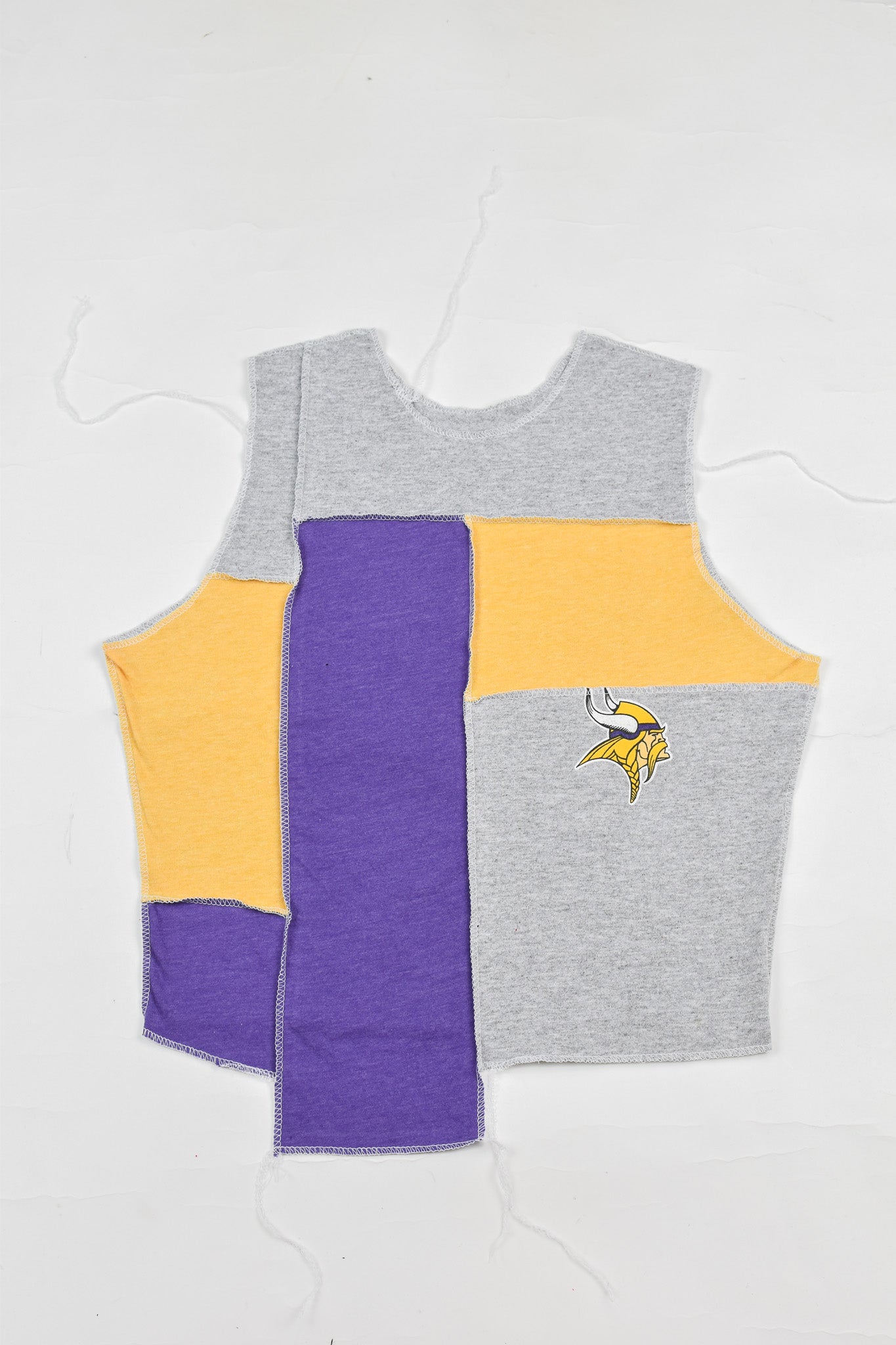 Upcycled Vikings Scrappy Tank Top