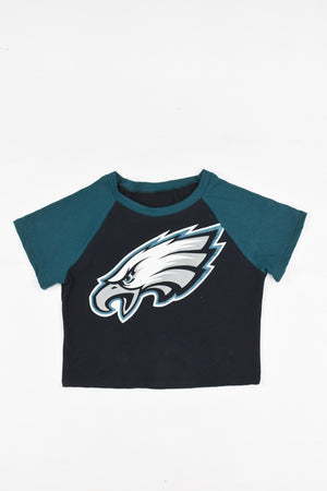 Upcycled Eagles Baby Tee