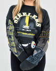 Upcycled Steelers Patchwork Sweatshirt