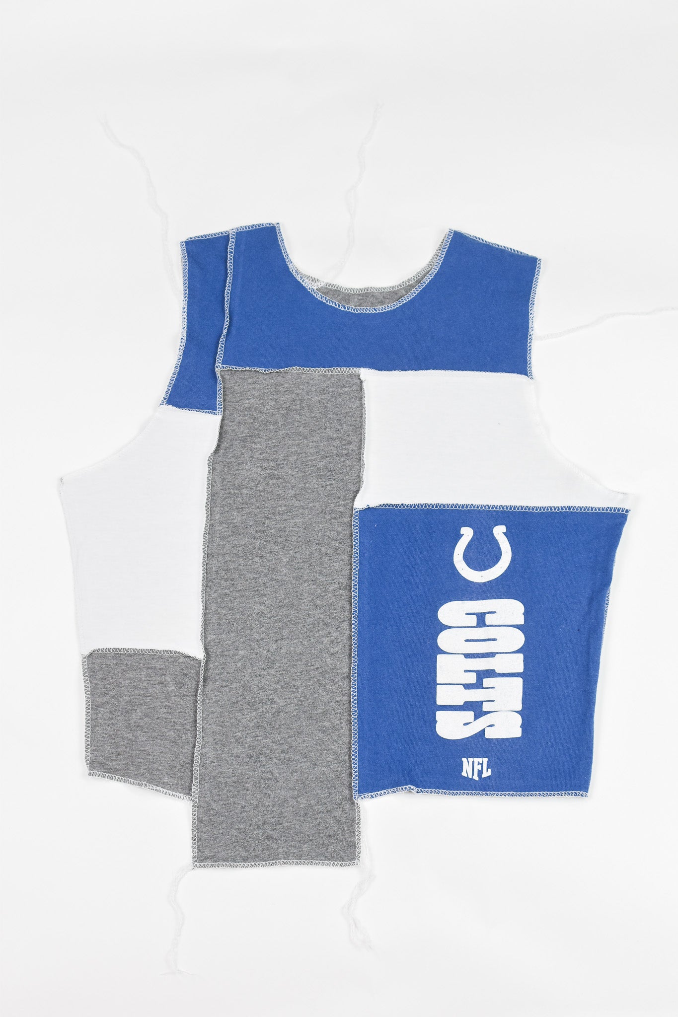 Upcycled Colts Scrappy Tank Top - Tonguetied Apparel