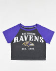 Upcycled Ravens Baby Tee