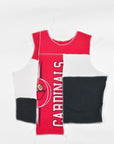 Upcycled Cardinals Scrappy Tank Top