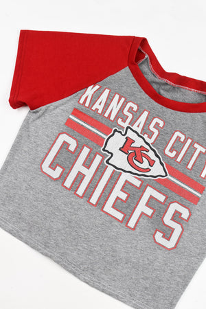 Upcycled Chiefs Baby Tee