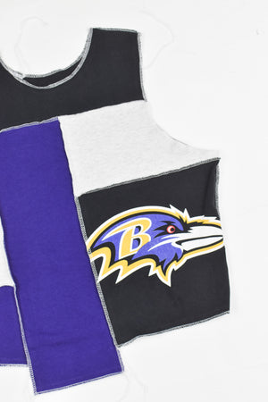 Upcycled Ravens Scrappy Tank Top