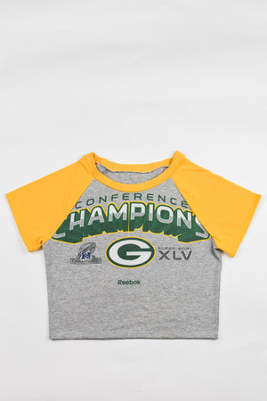 Upcycled Packers Baby Tee
