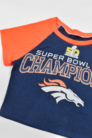Upcycled Broncos Baby Tee