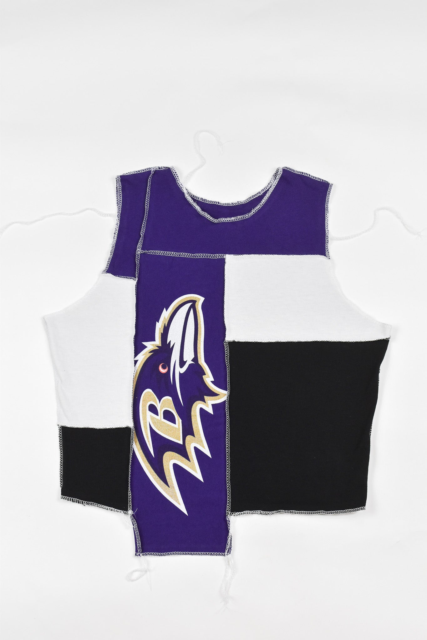 Upcycled Ravens Scrappy Tank Top - Tonguetied Apparel