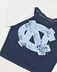 Upcycled UNC Baby Tee