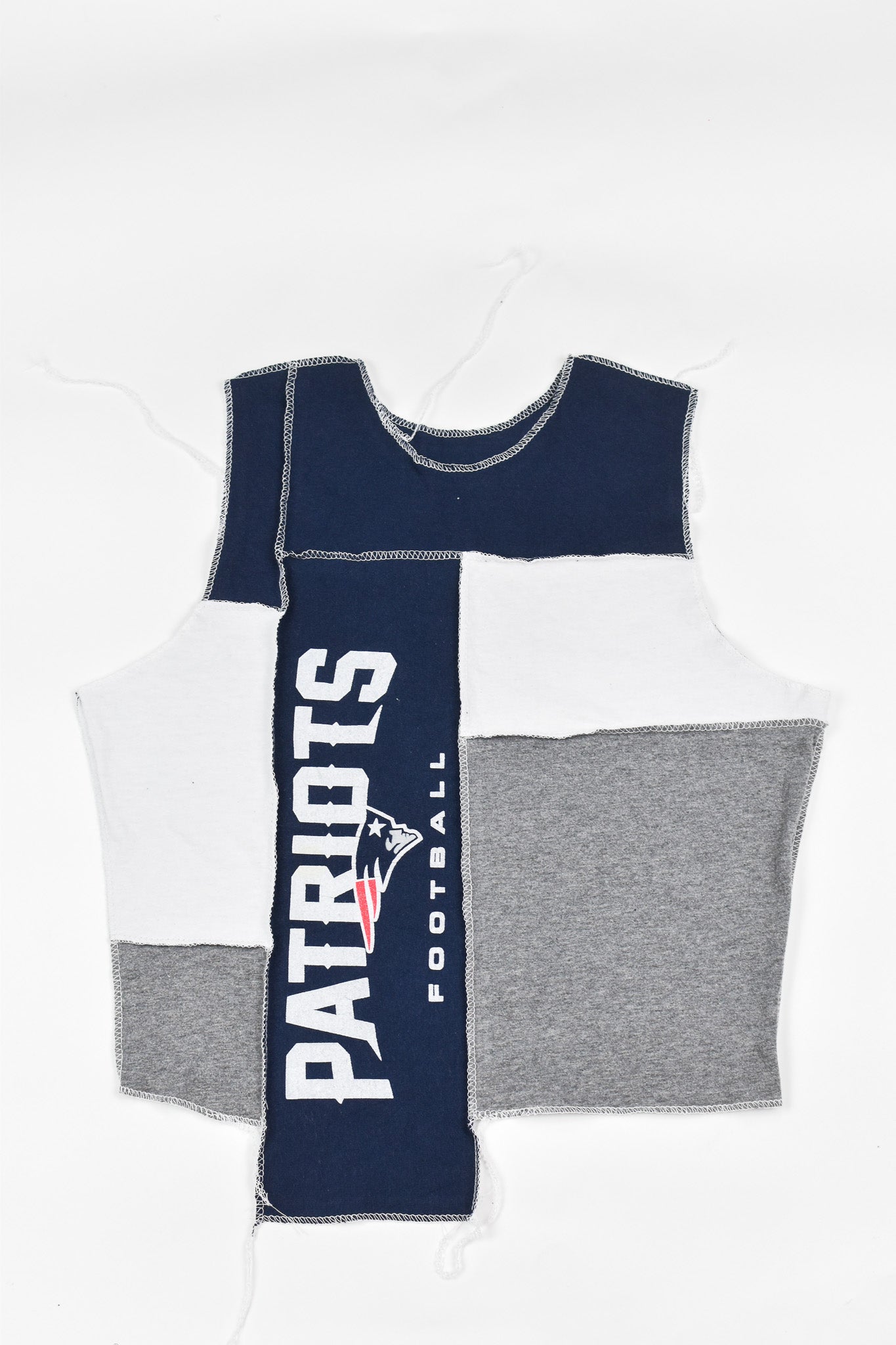 Upcycled New England Patriots Scrappy Tank Top