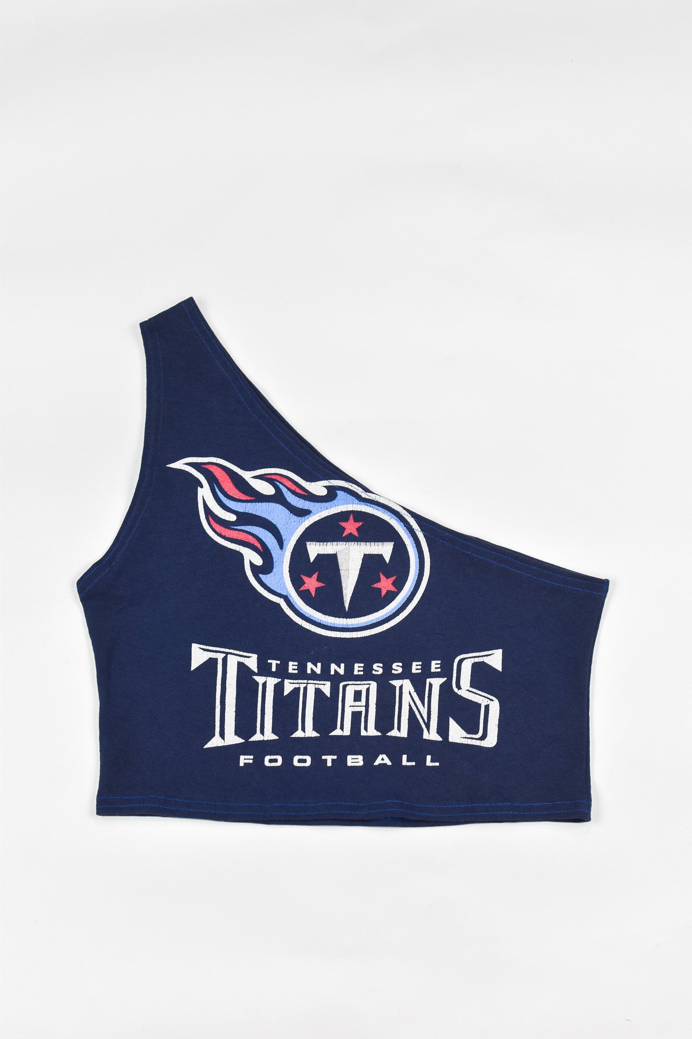 Upcycled Titans One Shoulder Tank Top