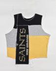 Upcycled Saints Scrappy Tank Top