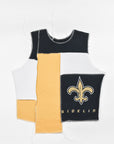 Upcycled Saints Scrappy Tank Top