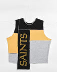 Upcycled Saints Scrappy Tank Top