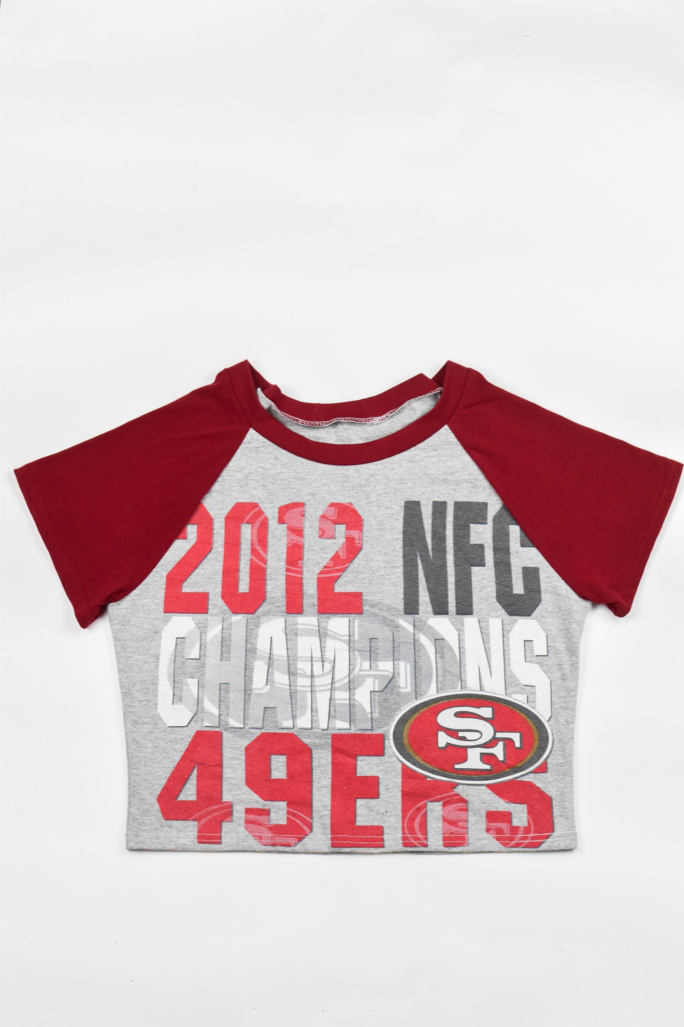 Upcycled 49ers Baby Tee - Tonguetied Apparel
