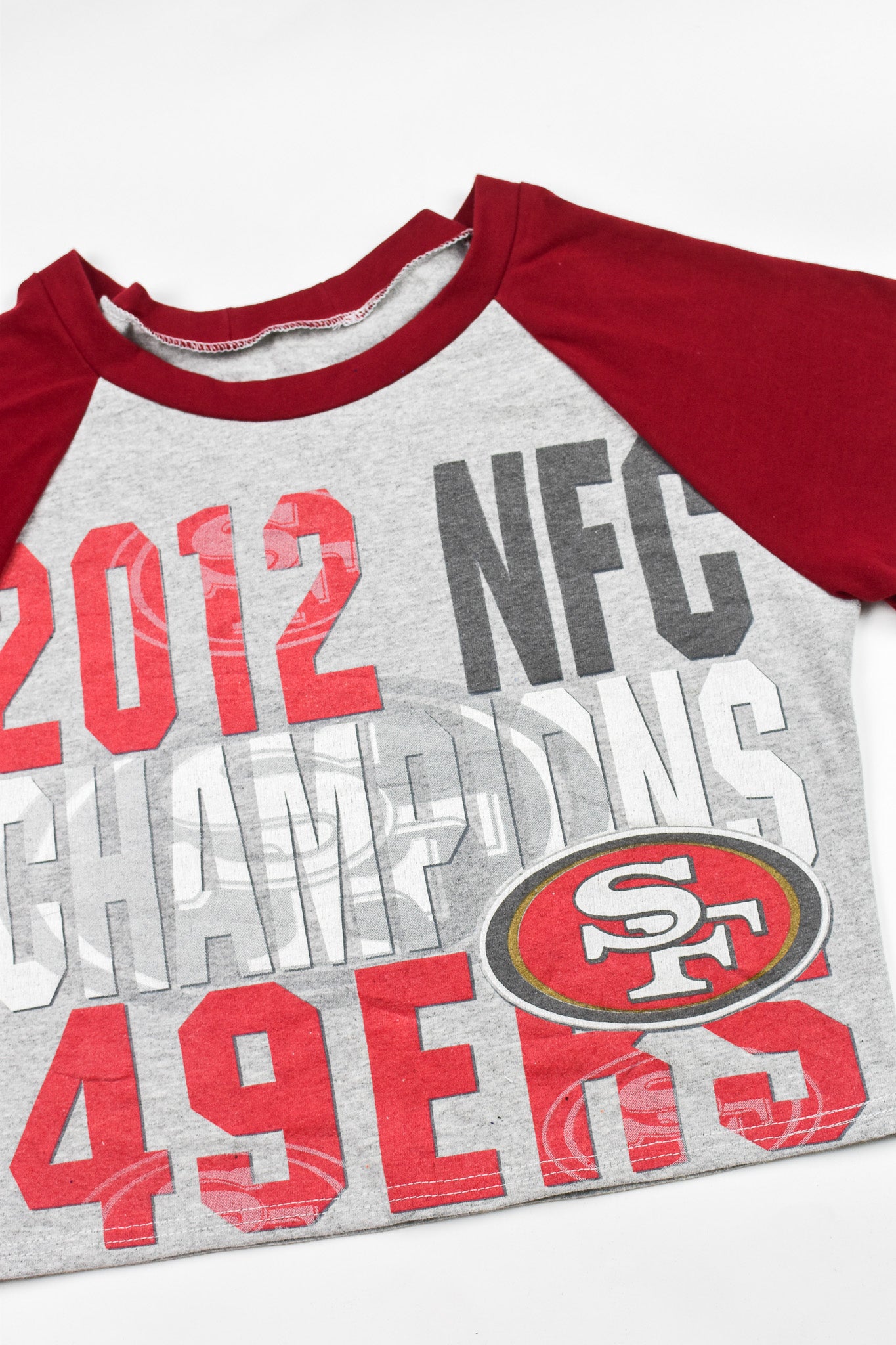 Upcycled 49ers Baby Tee - Tonguetied Apparel
