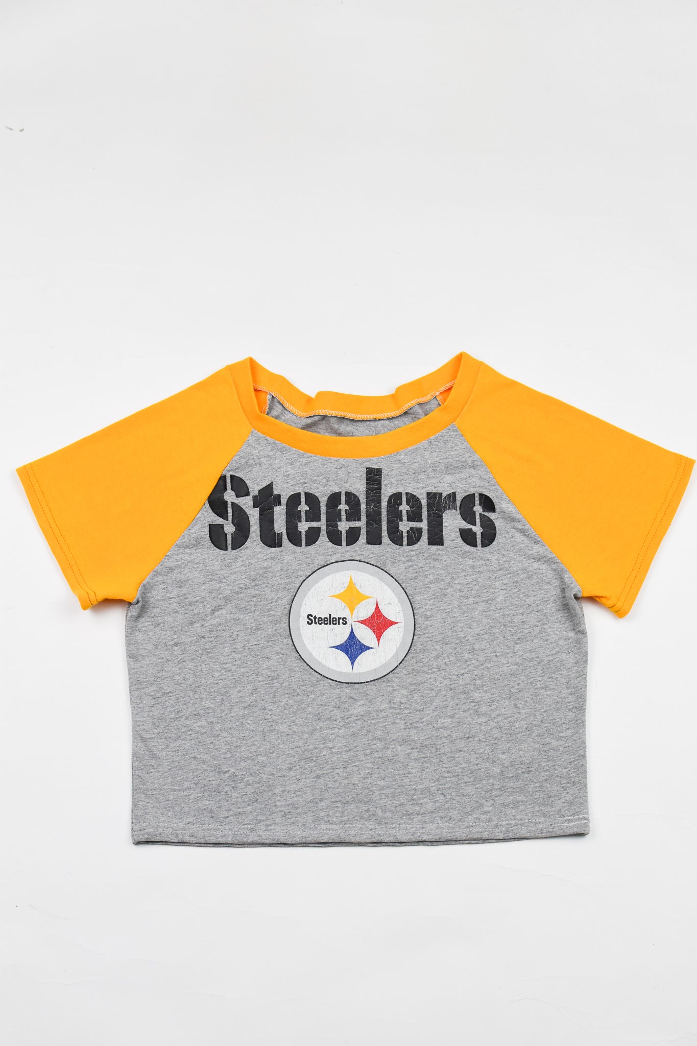 Upcycled Vintage Steelers Flame Sweatshirt - Tonguetied Apparel