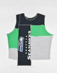 Upcycled Seahawks Scrappy Tank Top