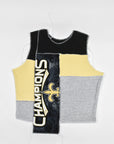 Upcycled Saints Scrappy Tank Top