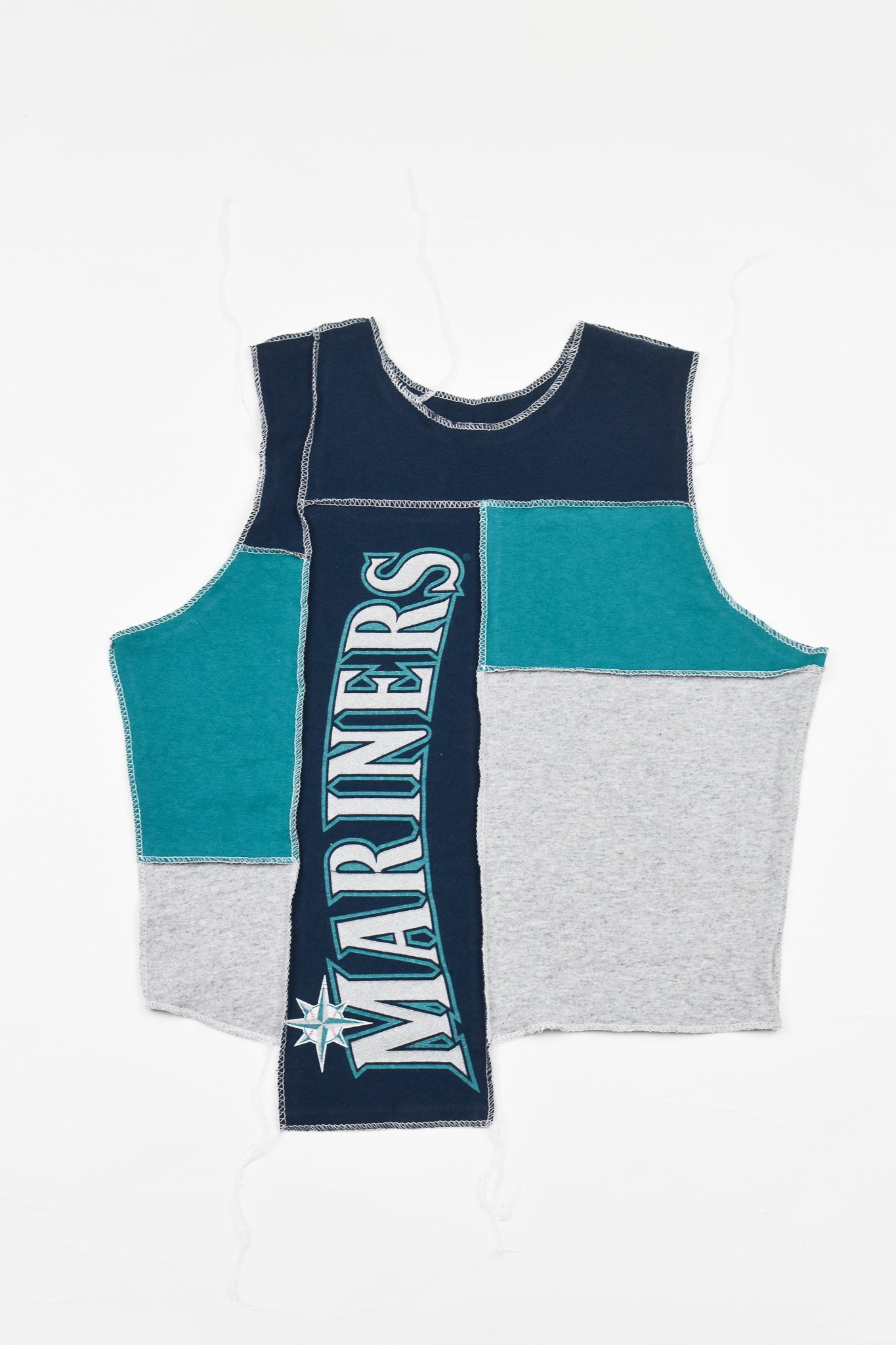 Upcycled Mariners Scrappy Tank Top