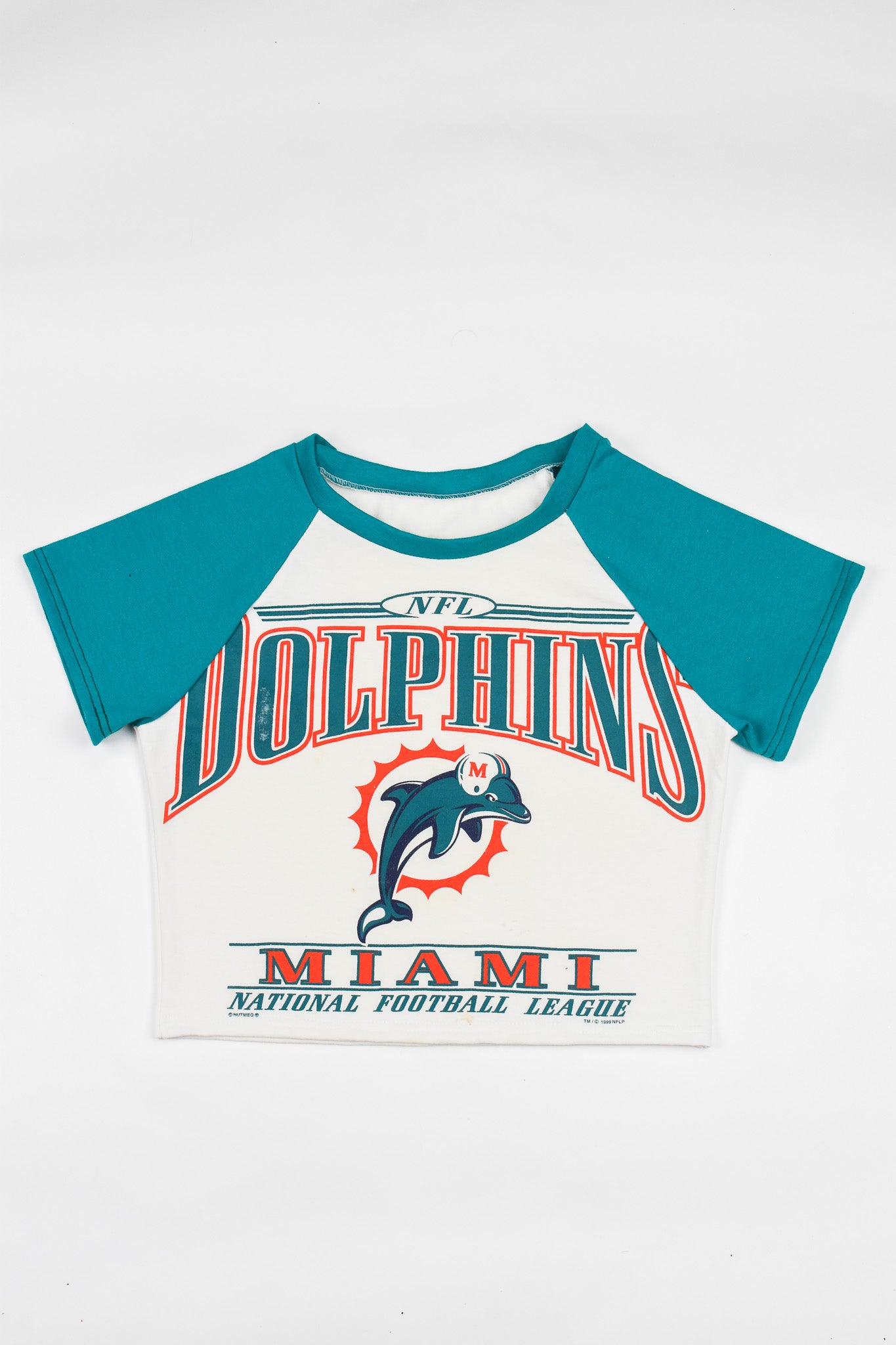 Upcycled Marlins Baby Tee - Tonguetied Apparel