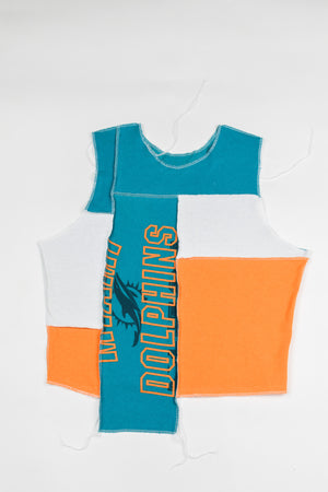 Upcycled Dolphins Scrappy Tank Top